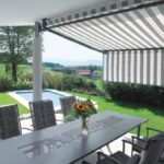 Sonnenstoren aus Stoff